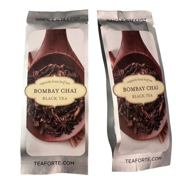 Tea Forte Pouches Single Steeps Loose Leaf Tea World Sampler Bombay Sealed - Picture 4 of 11
